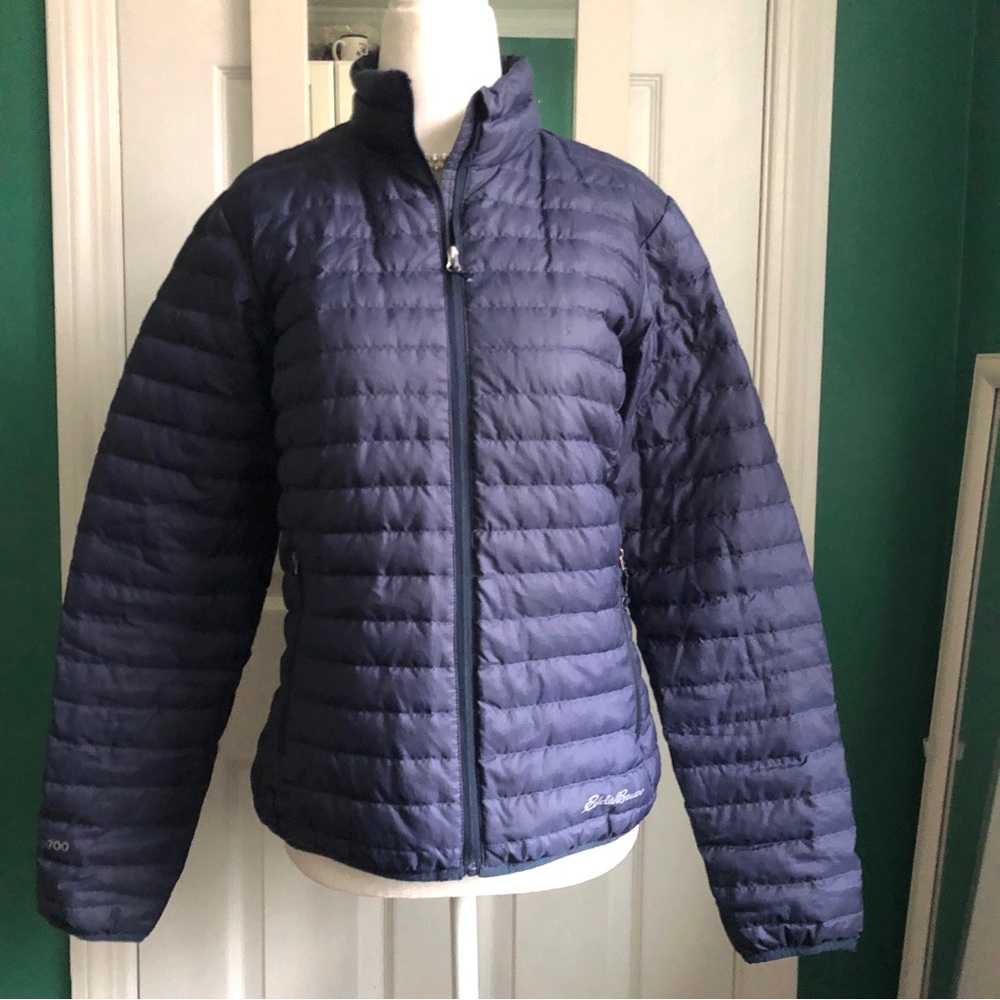 Eddie Bauer Navy down jacket eb700 XS